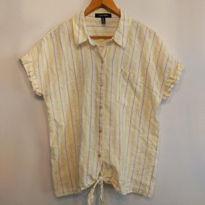 Ellen Tracy 100% linen Shirt size L
